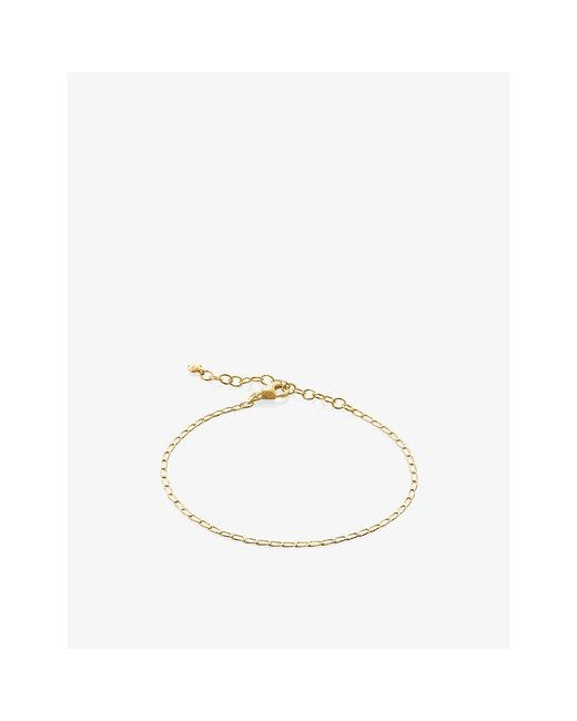 Monica Vinader Metallic Open Link 18Ct-Plated Vermeil Sterling- Chain Bracelet