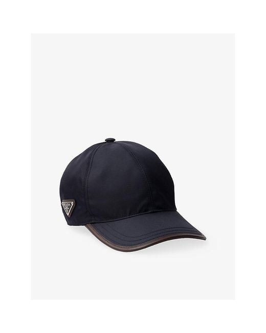 Prada Blue Speedrock Re-Nylon Baseball Cap for men