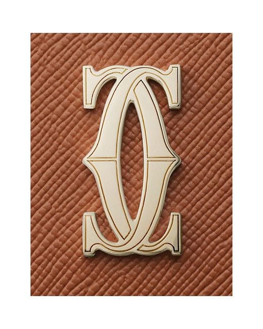 Cartier Brown C De Leather Cardholder