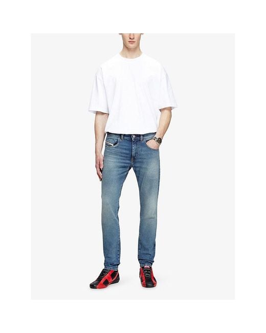 DIESEL Blue 2019 D-Strukt Slim-Leg Stretch-Denim Jeans for men