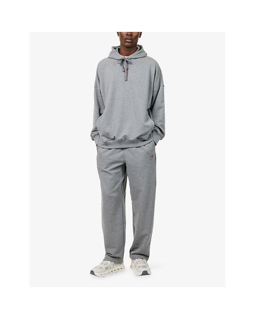 GYMSHARK Gray Power Straight-Leg Cotton-Jersey Jogging Bottoms for men