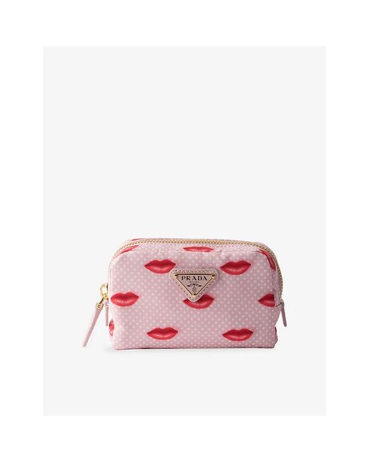Prada Pink Re-Nylon Micro Woven Pouch