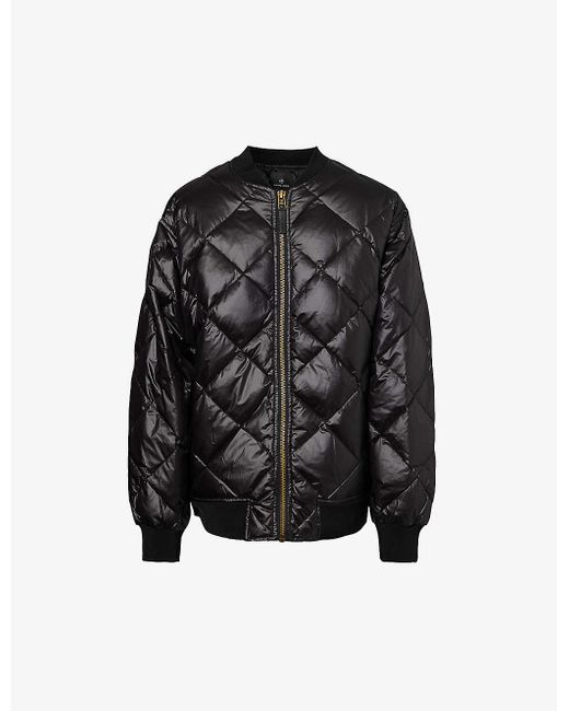 Anine Bing Black Leo Quilted Shell-down Jacket