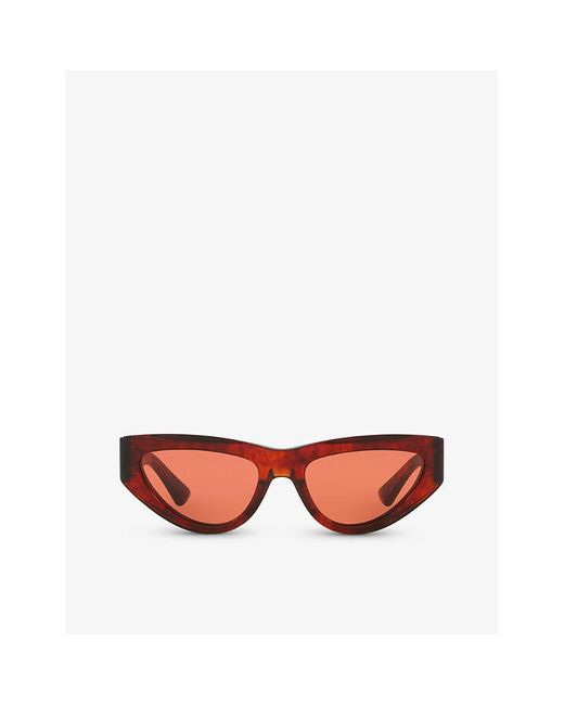 Bottega Veneta Pink 6j000380 Bv1176s Cat Eye-frame Acetate Sunglasses
