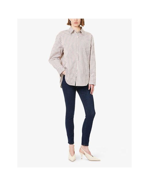 GOOD AMERICAN Blue Good Legs Skinny Stretch-Denim Jeans