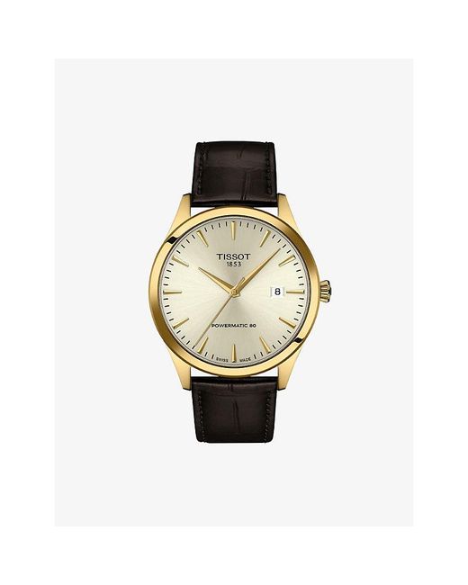 Tissot Metallic Classic Dream Stainless-Steel And Leather Automatic Watch 40Mm for men