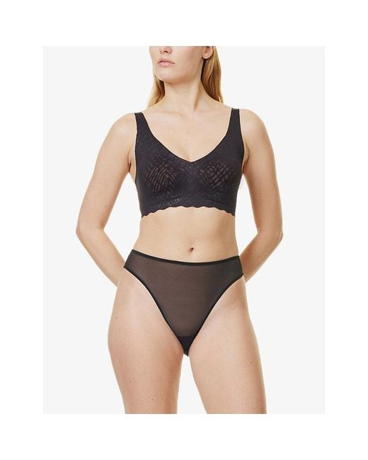 Sloggi Black Zero Feel Stretch-Woven Bralette