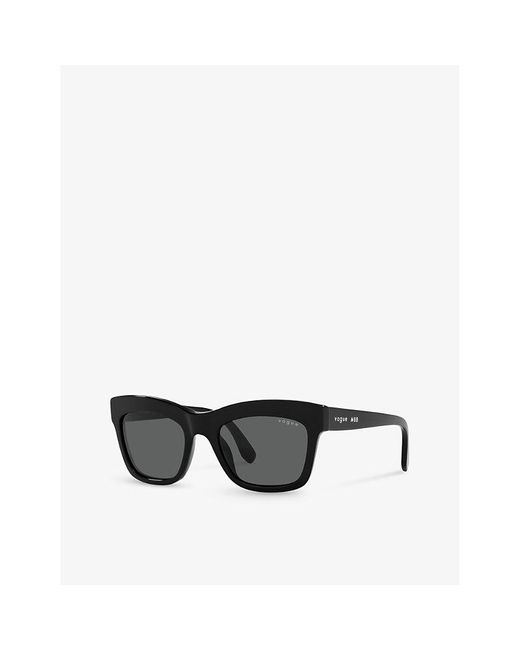 Vogue Black Vo5392s Pillow-frame Acetate Sunglasses
