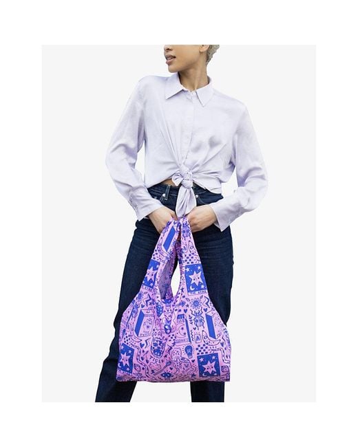 Kind Bag Purple Recycled Plastic-bottles Shopper Bag