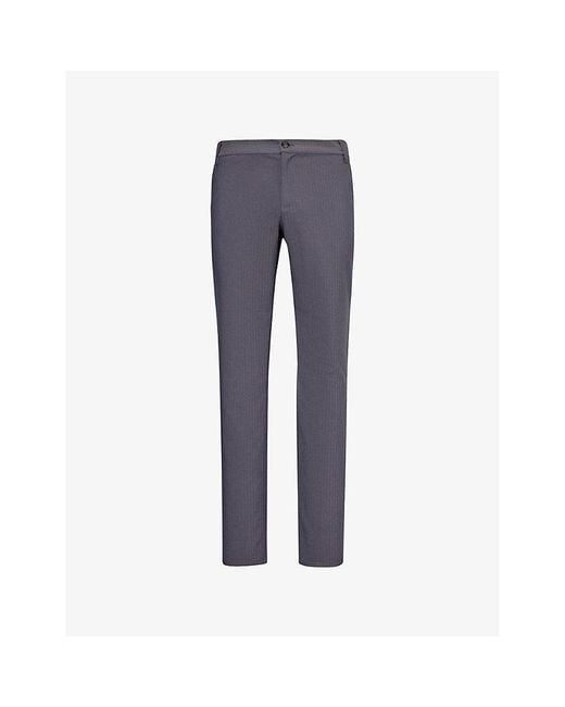 PAIGE Blue Stafford Straight-leg High-rise Stretch-woven Blend Trousers for men