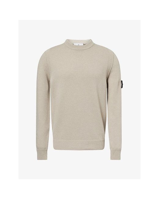 Stone Island Gray 5100072 Crewneck Wool Knit Jumper for men
