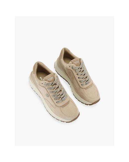 KG by Kurt Geiger Natural Louisa 2 Faux-Leather Trainers