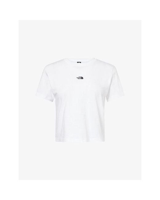 The North Face White Essential Cutie Round-Neck Cotton-Jersey T-Shirt
