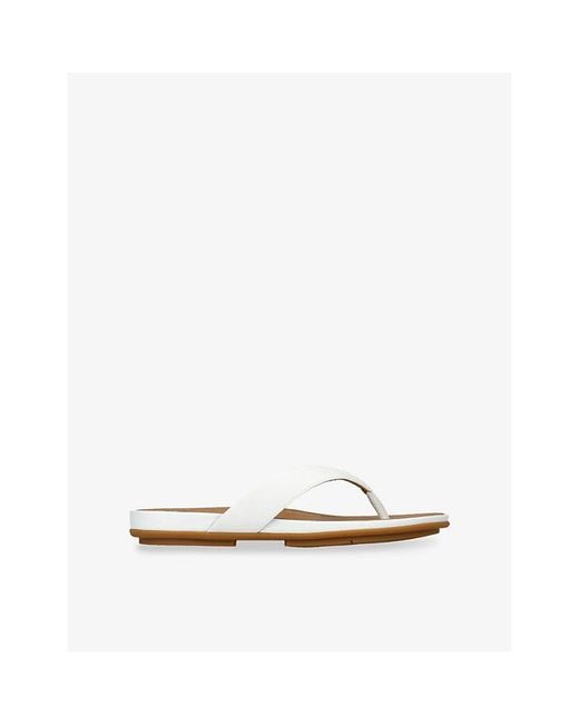 Fitflop White Gracie Leather Sandals