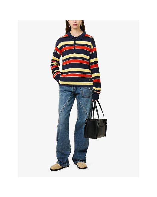 J.W. Anderson Blue Twisted Workwear Cotton Denim Jeans