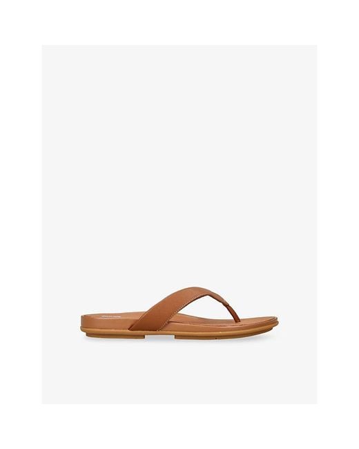 Fitflop Brown Gracie Leather Sandals