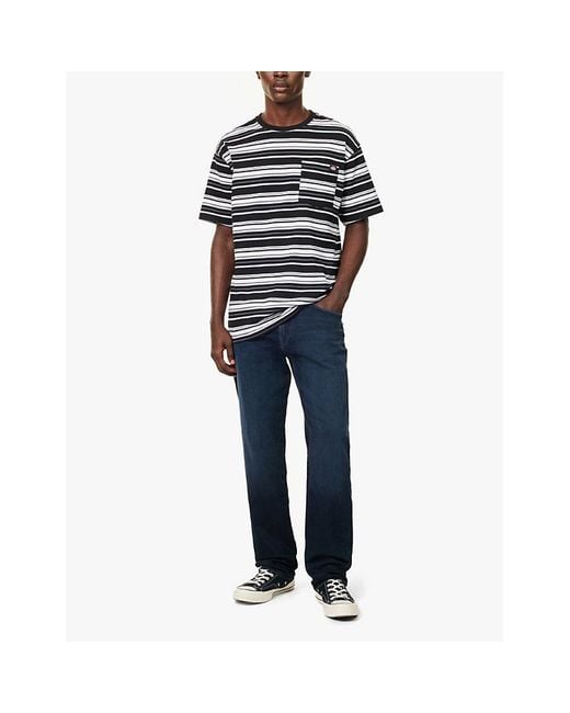 Citizens of Humanity Blue Elijah Archive Straight-Leg Relaxed-Fit Stretch-Denim Jeans for men