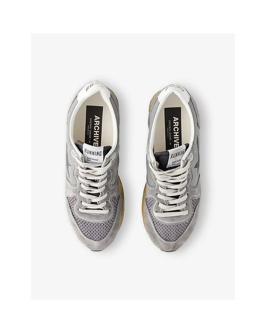 Golden Goose Deluxe Brand Gray Marathon Suede Trainers