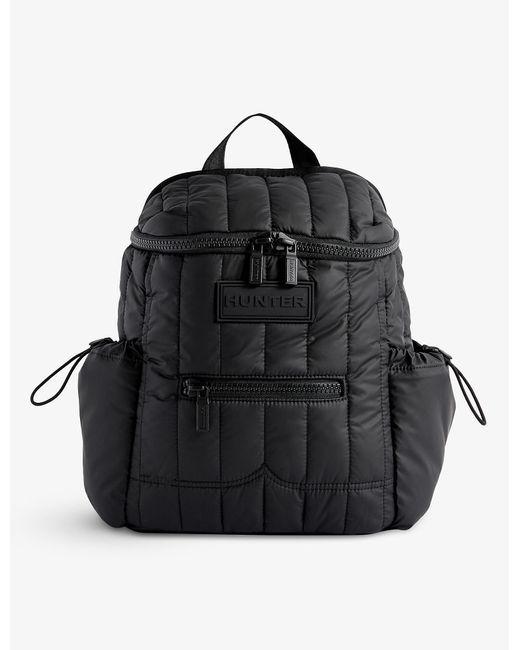 HUNTER Intrepid Puffer Recycledpolyester Backpack in Black Lyst
