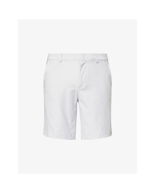 G/FORE White Tech Tour Stretch-Woven Shorts for men