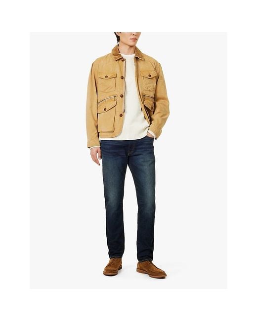 Polo Ralph Lauren Blue Sullivan Logo-Embroidered Slim-Leg Stretch-Denim Jeans for men