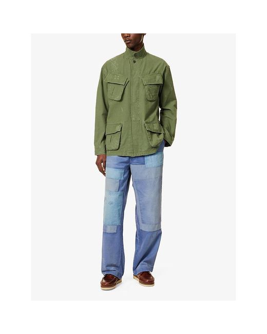 Polo Ralph Lauren Green Fishing Flap-pocket Regular-fit Cotton Jacket for men