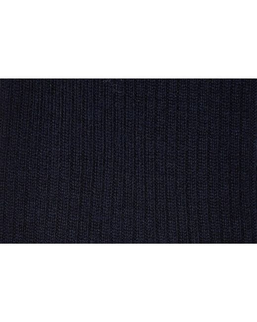 Pantherella Black Knee High Wool Socks for men