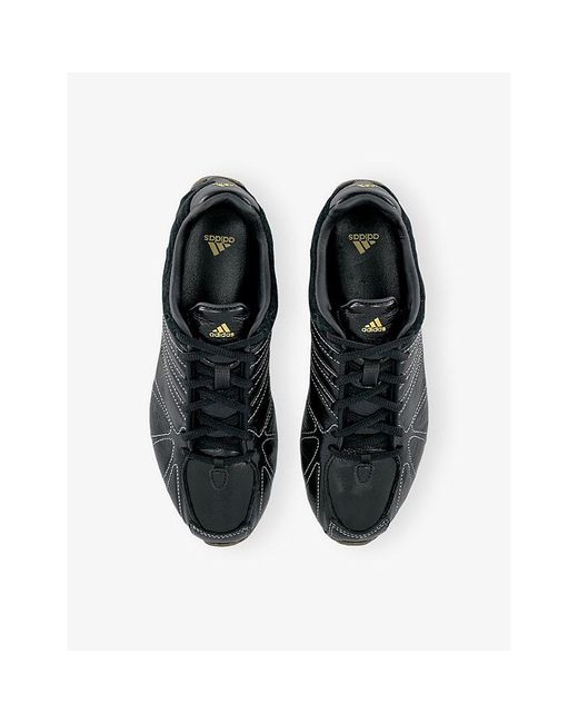 Adidas Black Ghost Sprint Leather Trainers