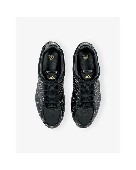 Adidas Black Ghost Sprint Leather Trainers