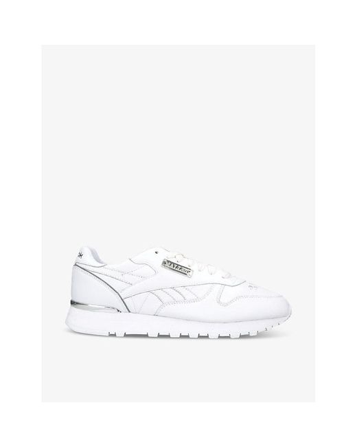 Mallet White X Reebok Brand-patch Leather Low-top Trainers for men