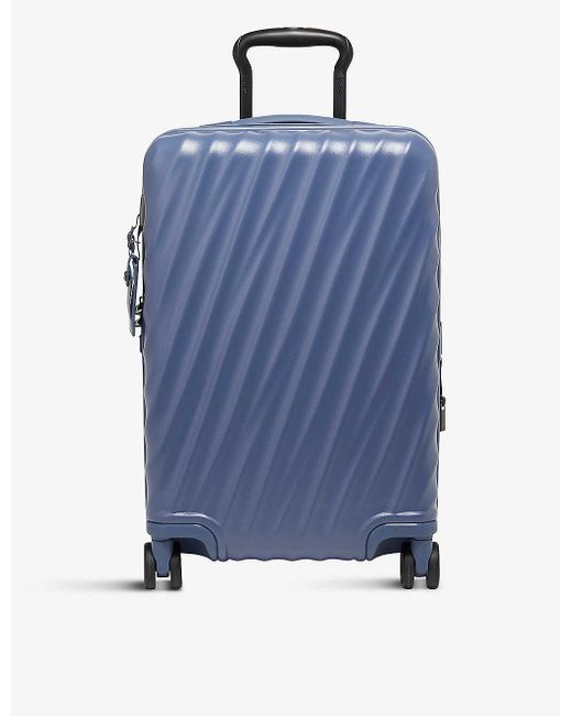 Tumi Blue Extended Trip Expandable Four-wheeled Carry-on Suitcase