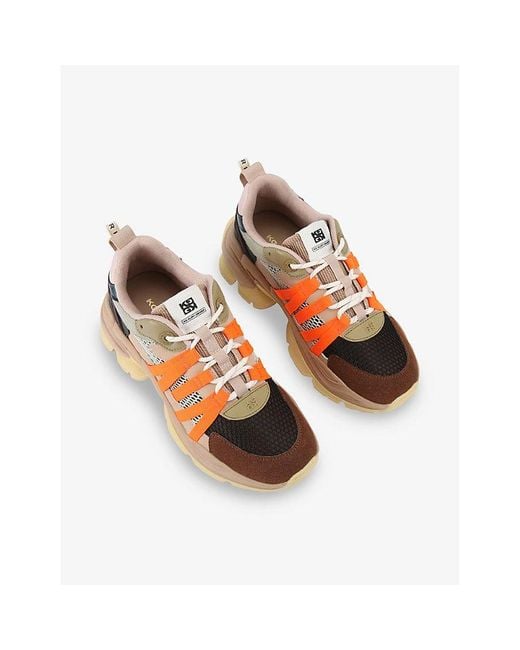 KG by Kurt Geiger Multicolor Laya Mesh And Woven Low-Top Trainers