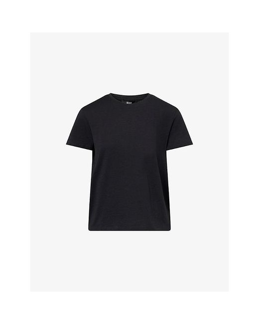PAIGE Black Haven Boxy Cotton T-Shirt