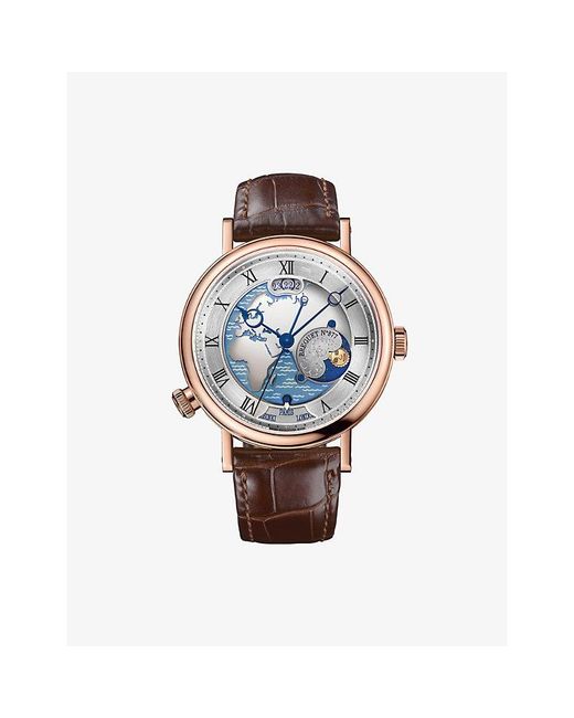 Breguet Blue Classique Hora Mundi 5717 18Ct Rose- Automatic Watch 43Mm for men