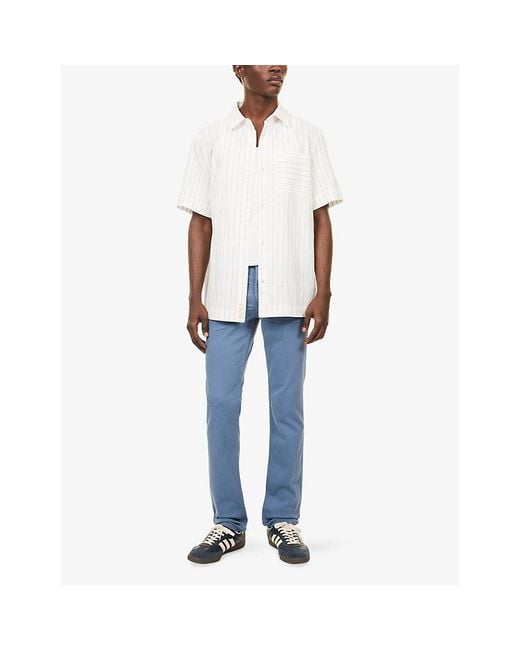 PAIGE Blue Federal Transcend Slim-Fit Stretch-Denim Jeans for men