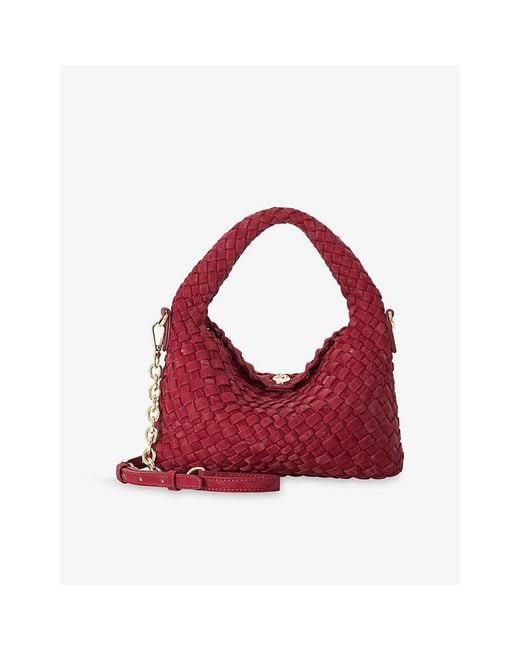 Dune Red Dinkydeliberate Mini Woven Top-Handle Bag