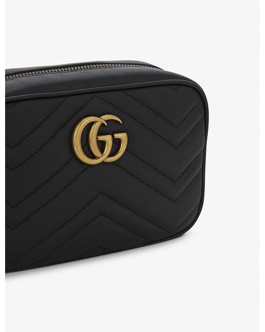 gg marmont 2.0 matelassé leather card case
