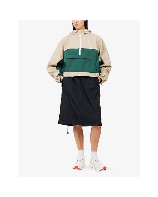On Shoes Blue Zendaya X Toggle-Waist Nyl Midi Skirt