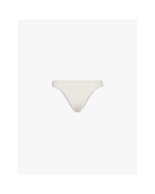 Cheap Monday White Byron Mid-Rise Bikini Bottoms