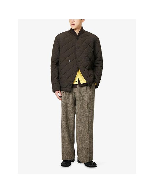 Jacquemus Brown Le Blouson Basti Quilted Woven Jacket for men