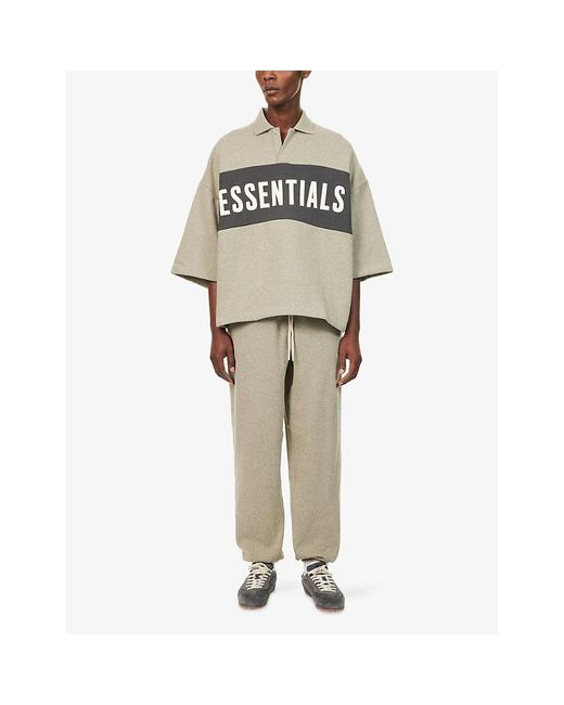 Fear Of God Multicolor Panelled Crop Cotton-Jersey Polo Top for men