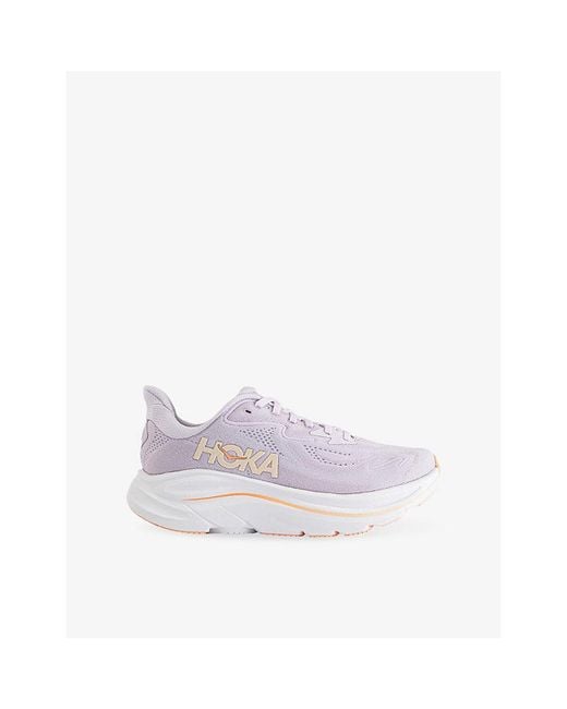 Deckers Hoka Purple Clifton 10 Mesh Trainers