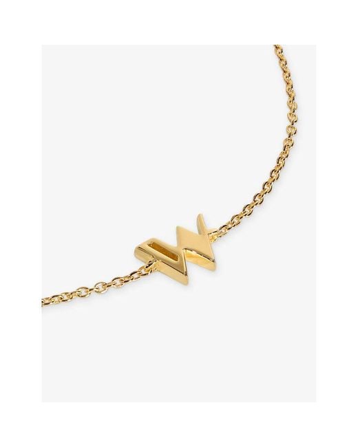 Monica Vinader Metallic Initial W 18Ct Vermeil Bracelet