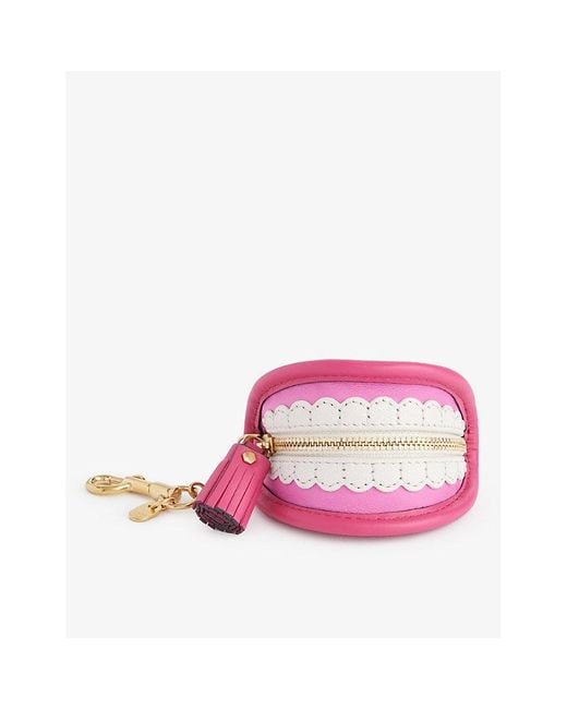 Anya Hindmarch Pink Teeth Graphic-design Faille Pouch for men