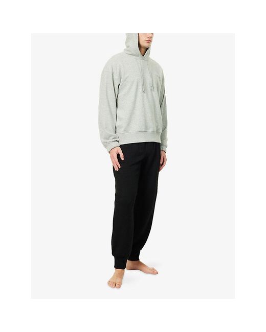 Calvin Klein Black Travel Lounge Stretch-Jersey Jogging Bottoms for men