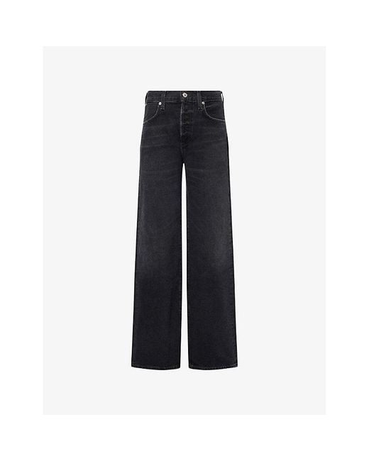 Citizens of Humanity Blue Annina Straight-Leg Denim Jeans