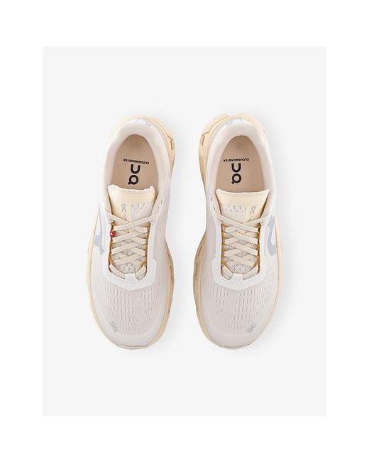 On Shoes White Cloudmster Mesh Trainers