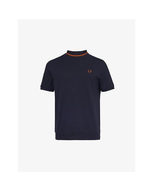 Fred Perry Blue Ringer Logo-embroidered Cotton-jersey T-shirt for men