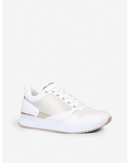 ALDO Genica Panelled Mesh Trainers in White | Lyst