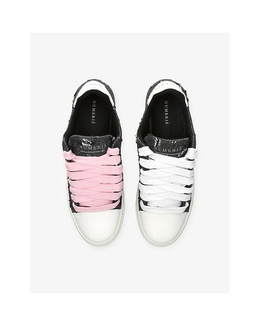 NUMERIS White Atelier Canvas Trainers for men